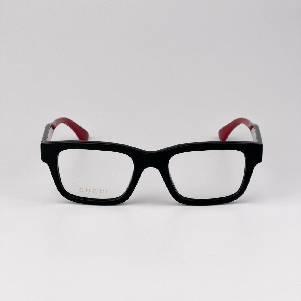 Gucci Eyeglasses – Black/Green Square Frame (GG1865O 001) – New & Authentic
